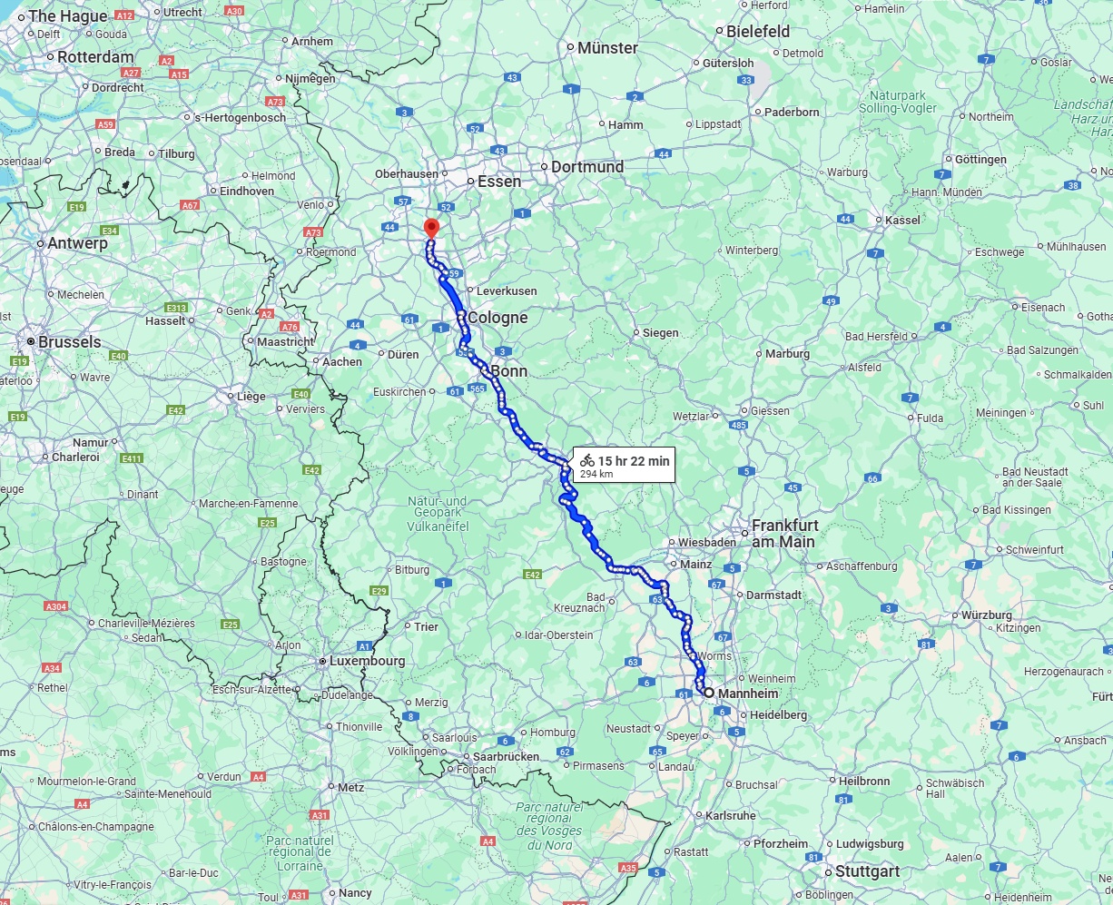 Anreise von Mannheim Zu Düsseldorf Über 