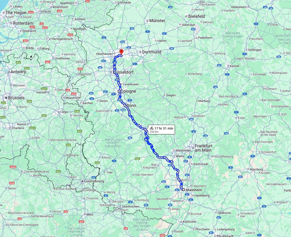Anreise von Mannheim Zu Essen Über 