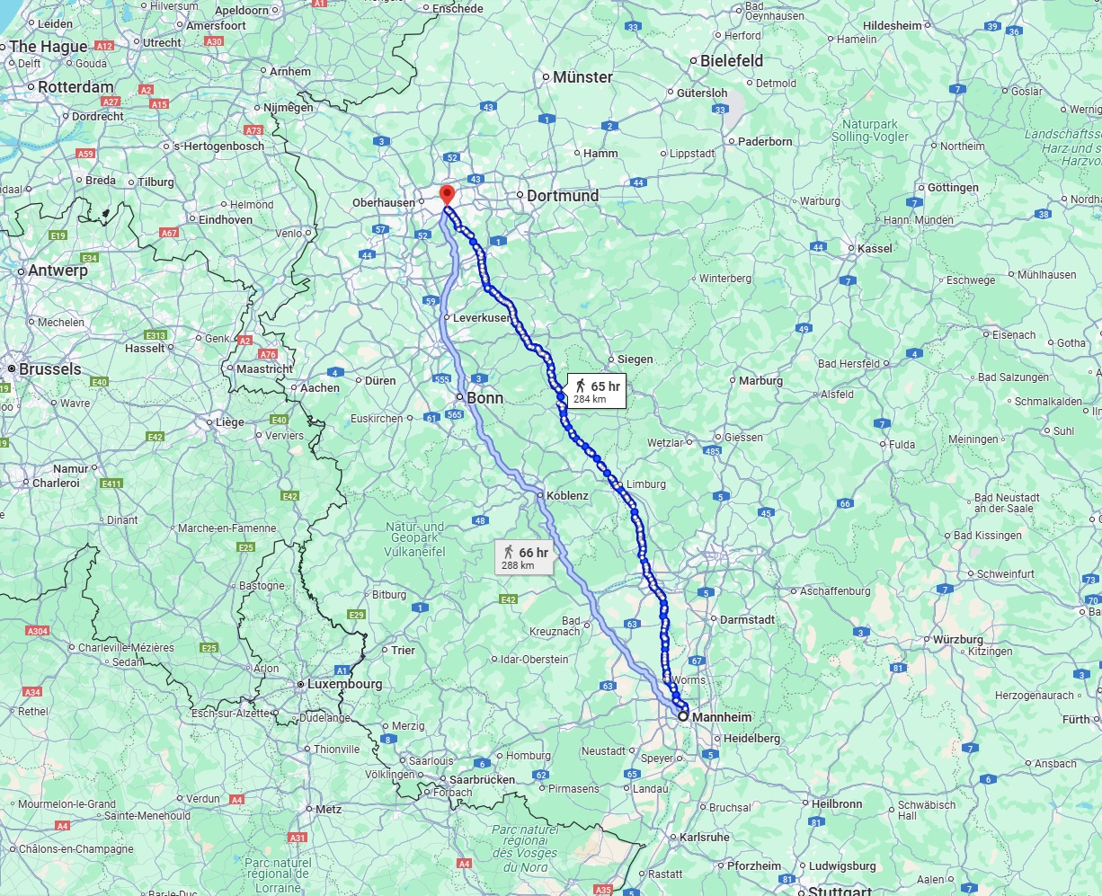 Anreise von Mannheim Zu Essen Über 