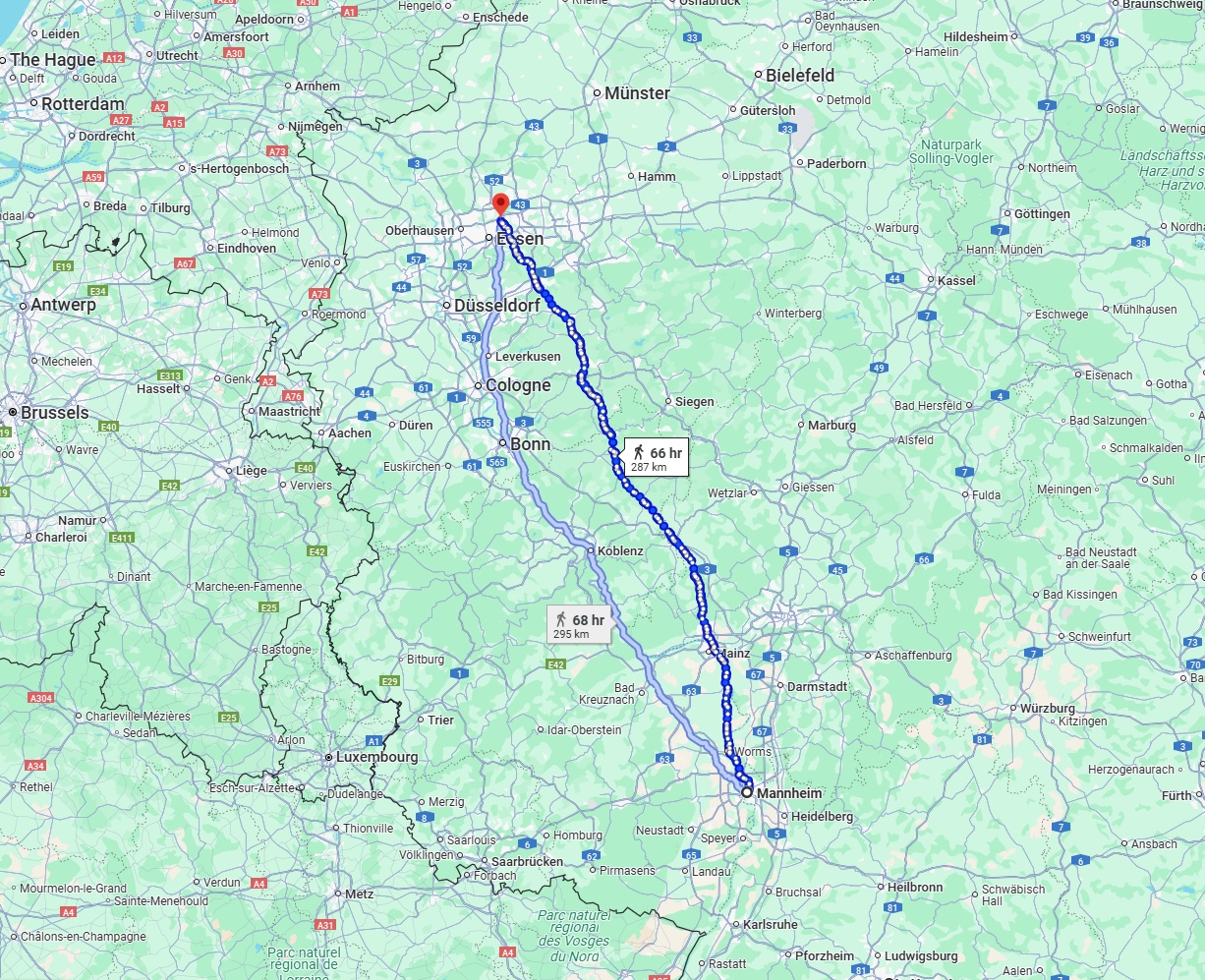 Anreise von Mannheim Zu Gelsenkirchen Über 