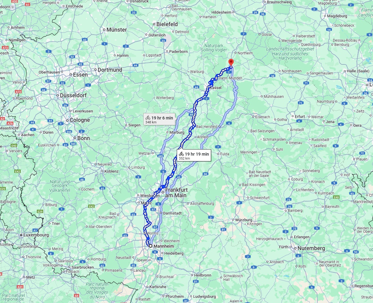 Anreise von Mannheim Zu Göttingen Über 