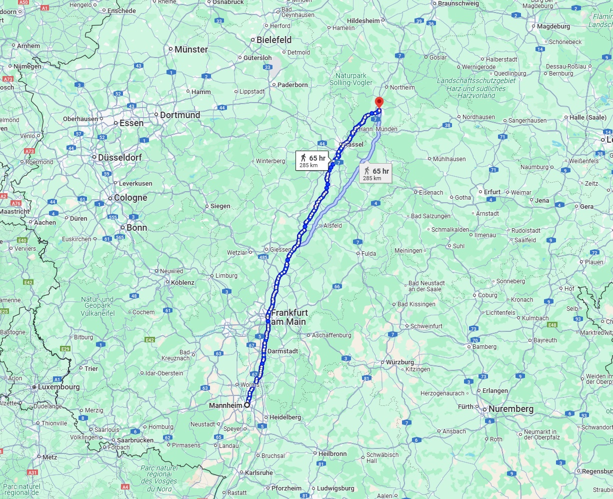 Anreise von Mannheim Zu Göttingen Über 