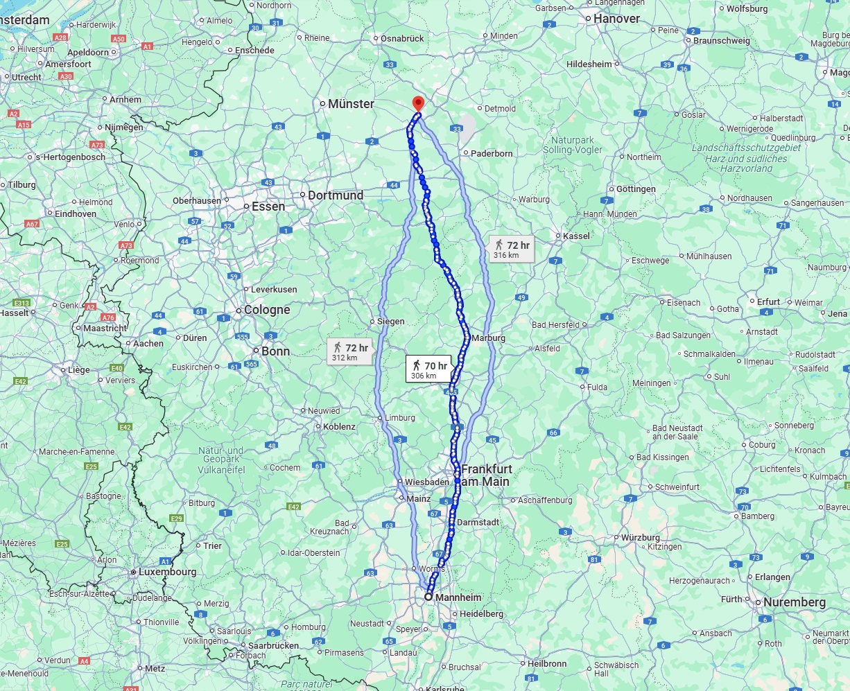 Anreise von Mannheim Zu Gütersloh Über 
