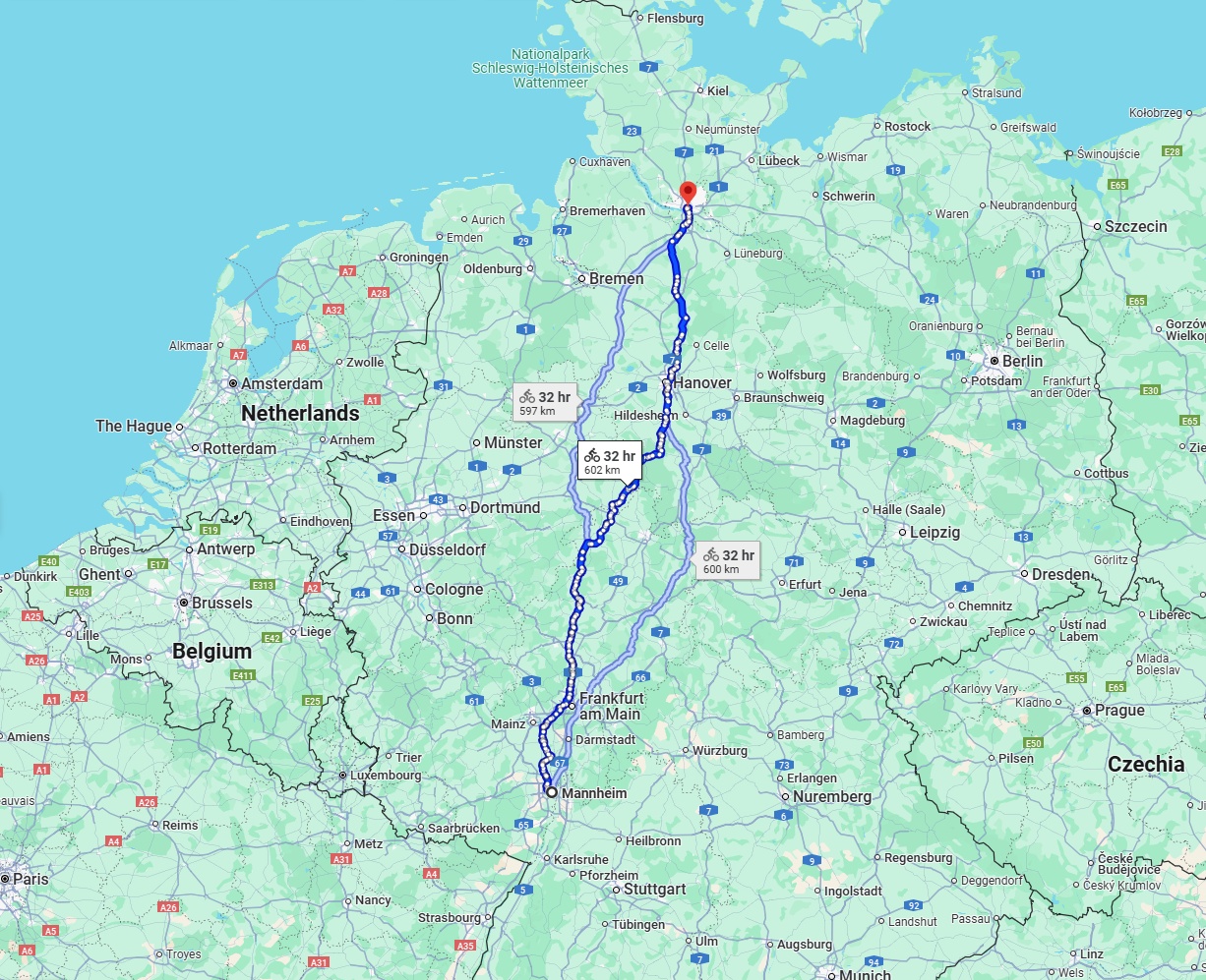 Anreise von Mannheim Zu Hamburg Über 