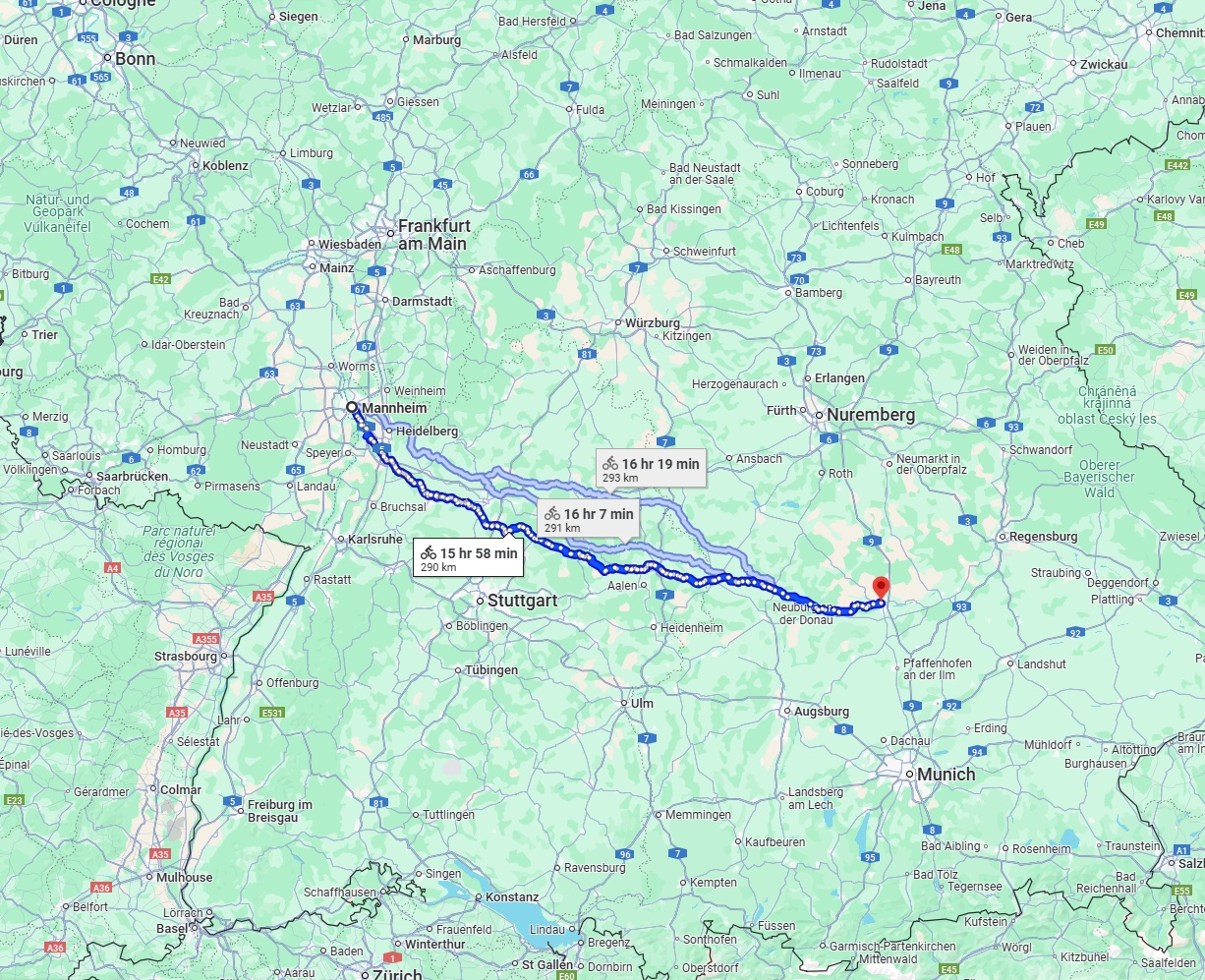 Anreise von Mannheim Zu Ingolstadt Über 