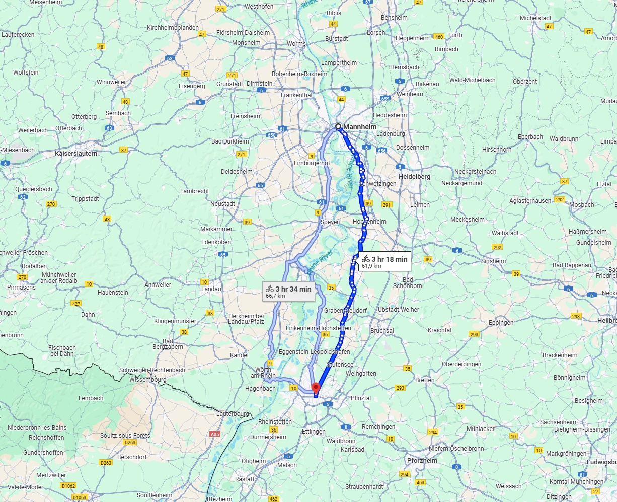 Anreise von Mannheim Zu Karlsruhe Über 