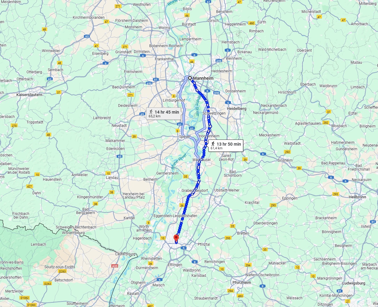 Anreise von Mannheim Zu Karlsruhe Über 