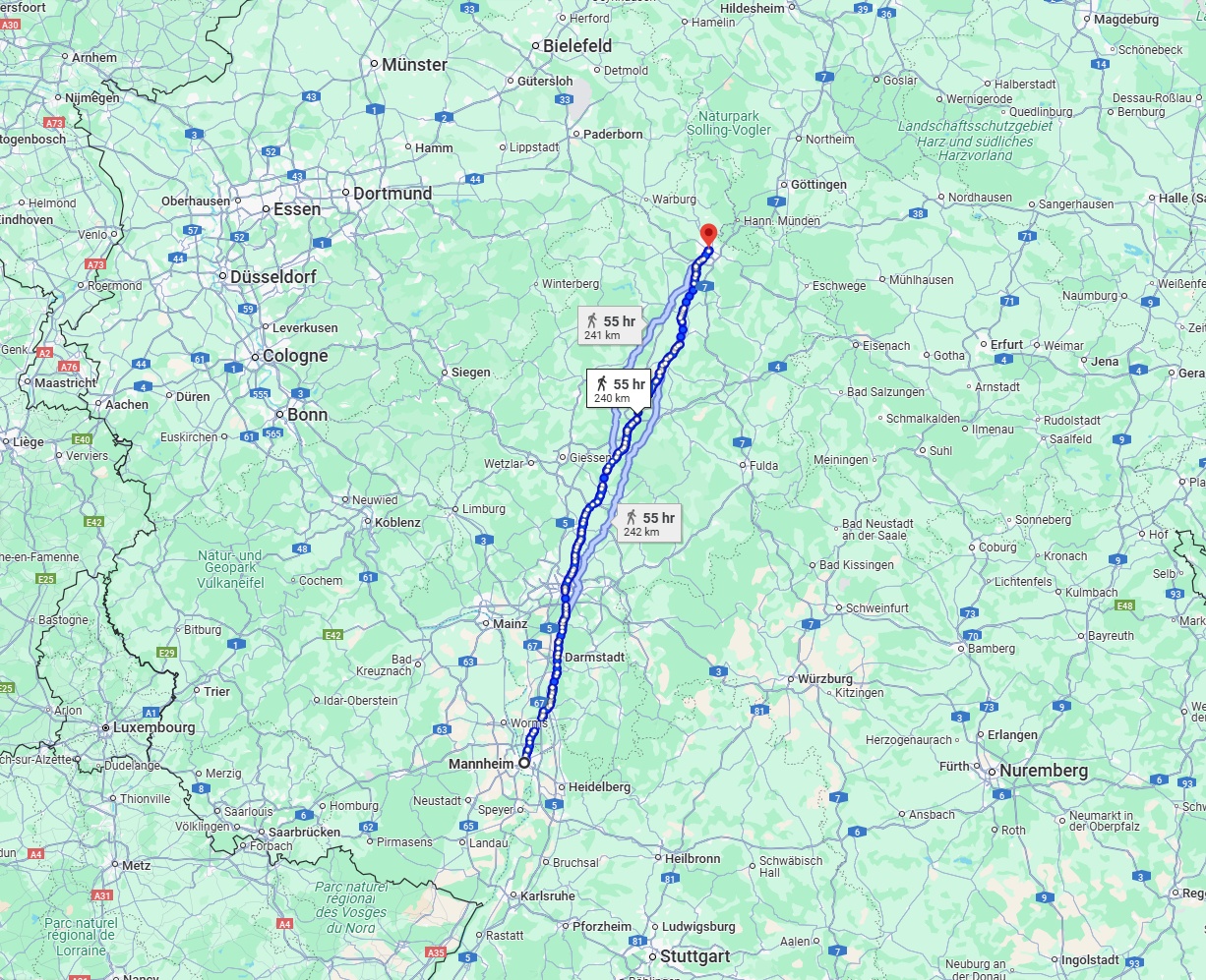 Anreise von Mannheim Zu Kassel Über 