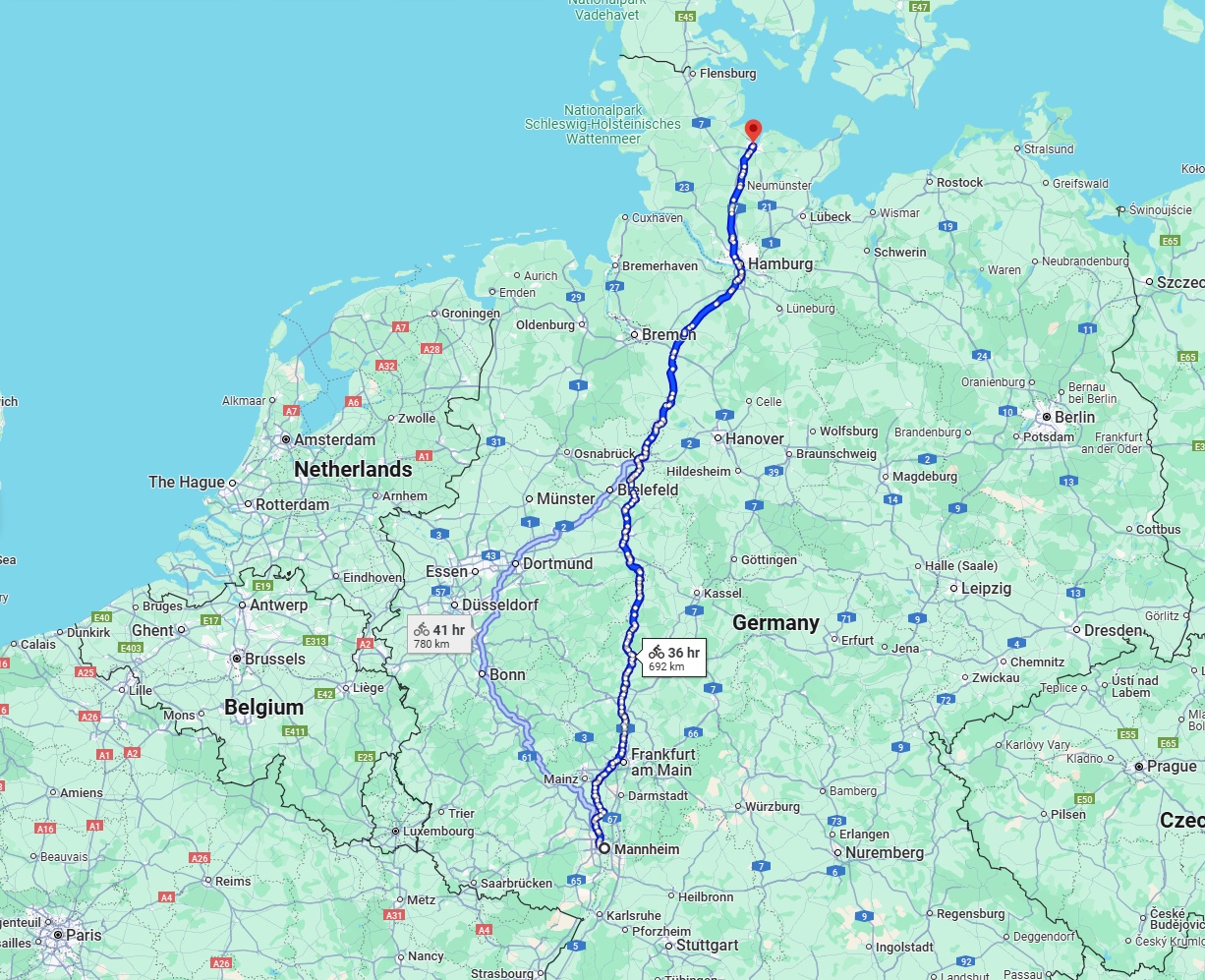 Anreise von Mannheim Zu Kiel Über 