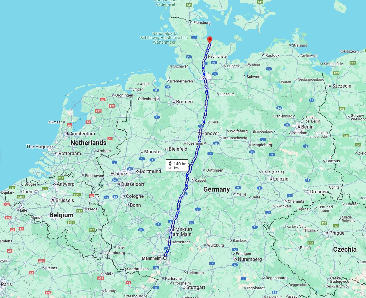 Anreise von Mannheim Zu Kiel Über 