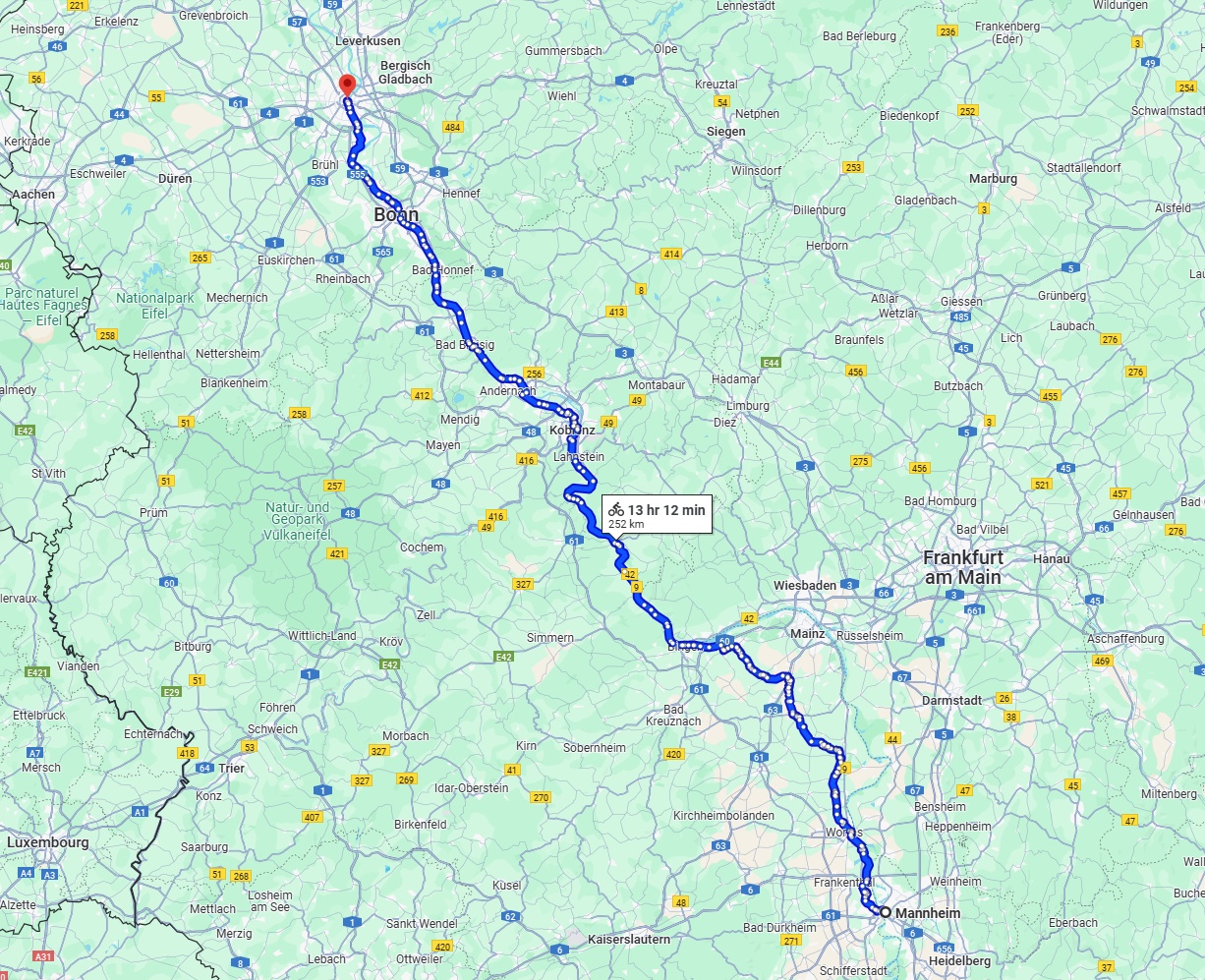 Anreise von Mannheim Zu Köln Über 