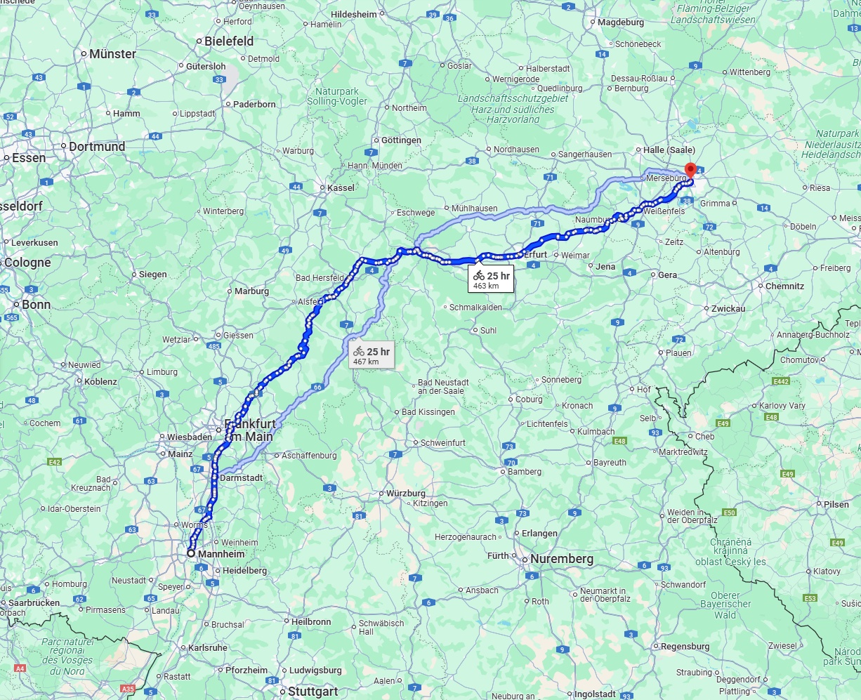 Anreise von Mannheim Zu Leipzig Über 