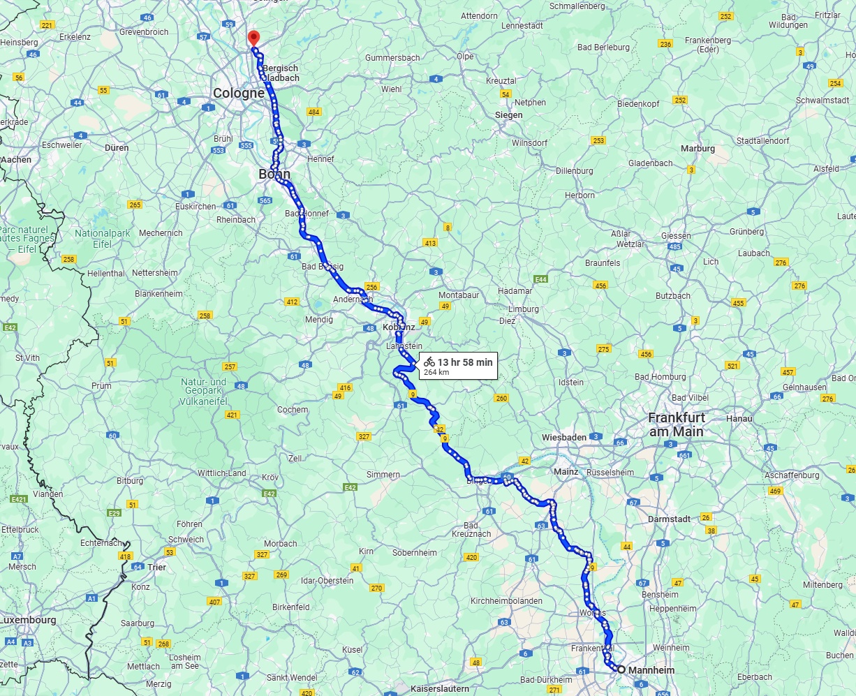 Anreise von Mannheim Zu Leverkusen Über 