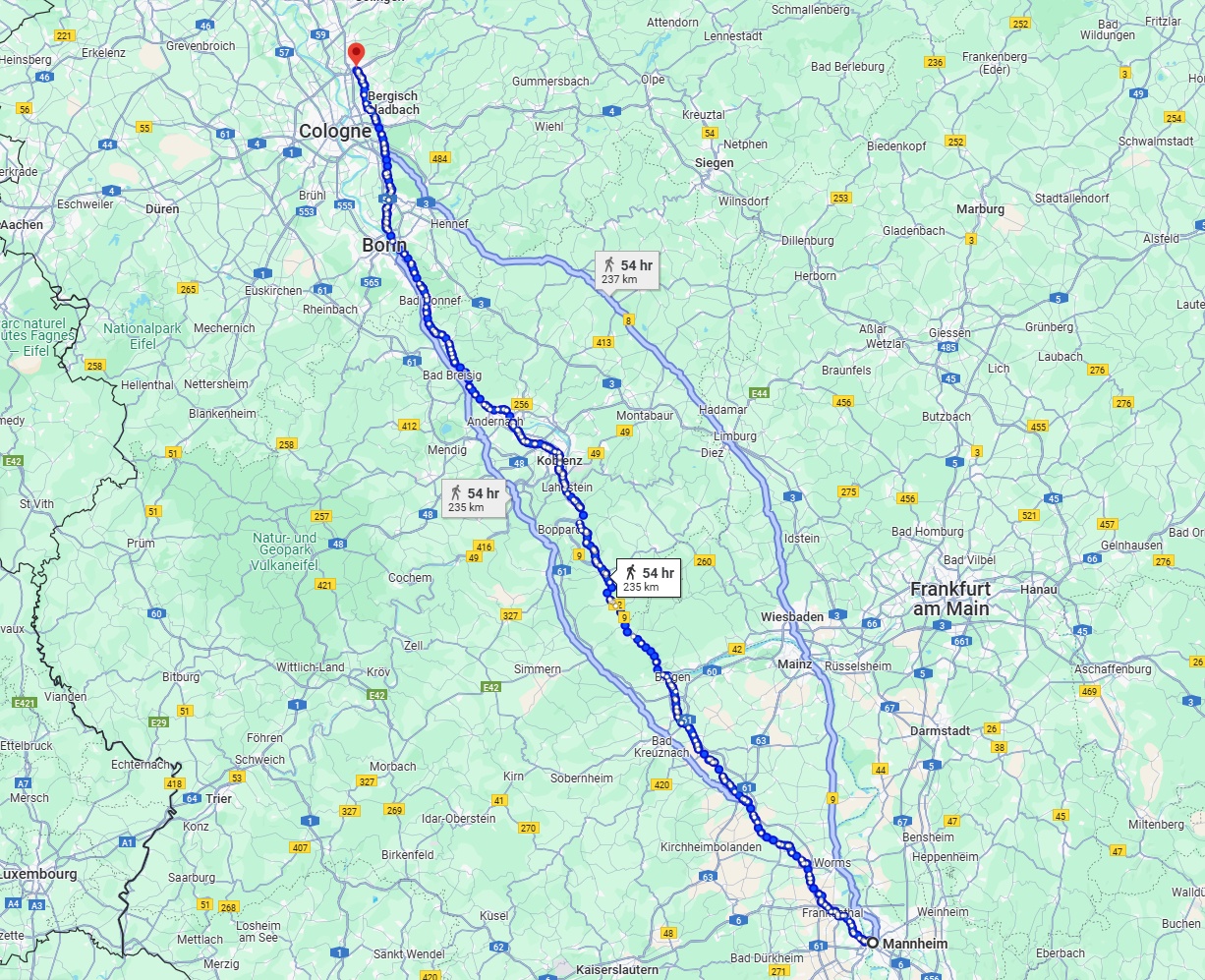 Anreise von Mannheim Zu Leverkusen Über 