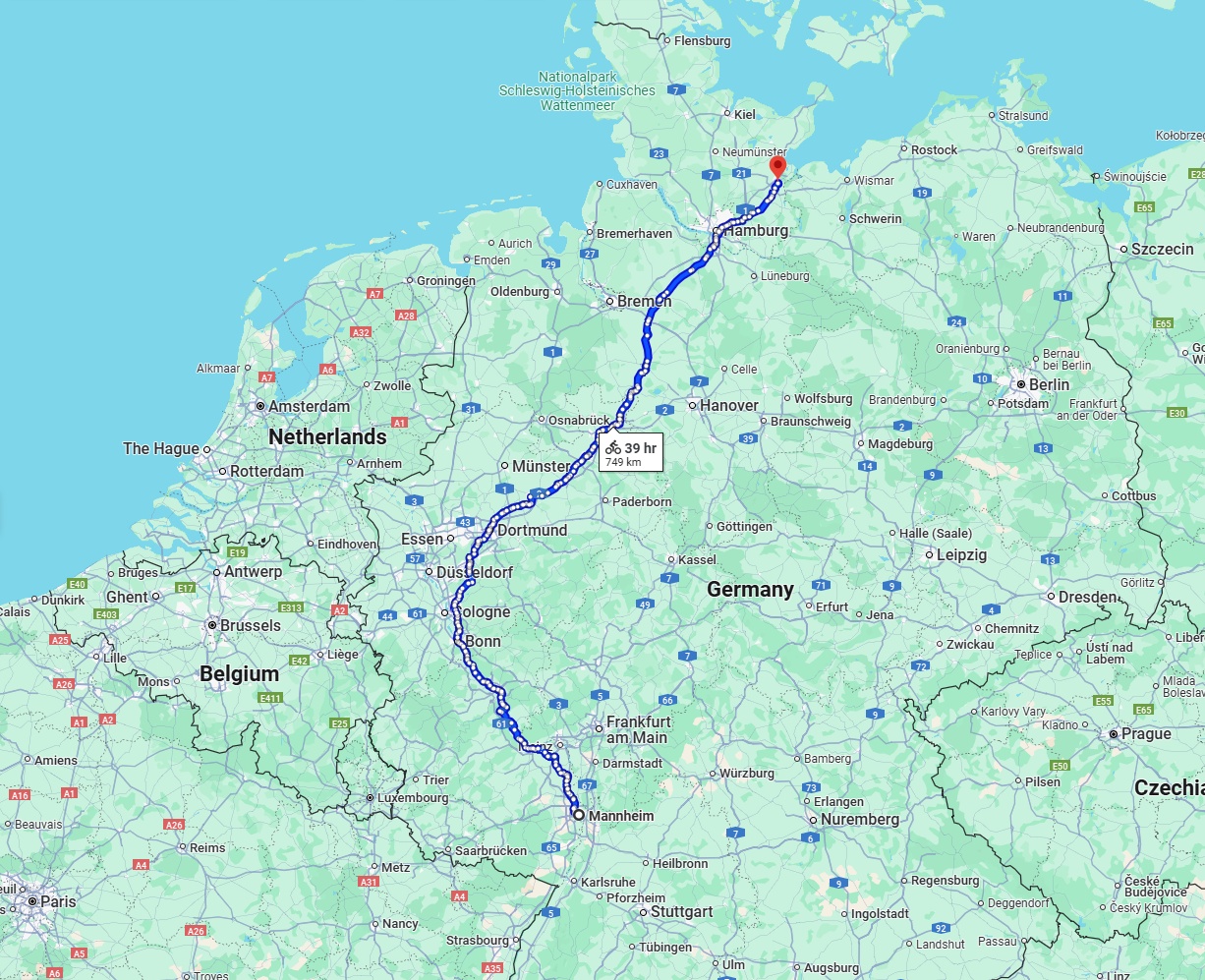 Anreise von Mannheim Zu Lübeck Über 