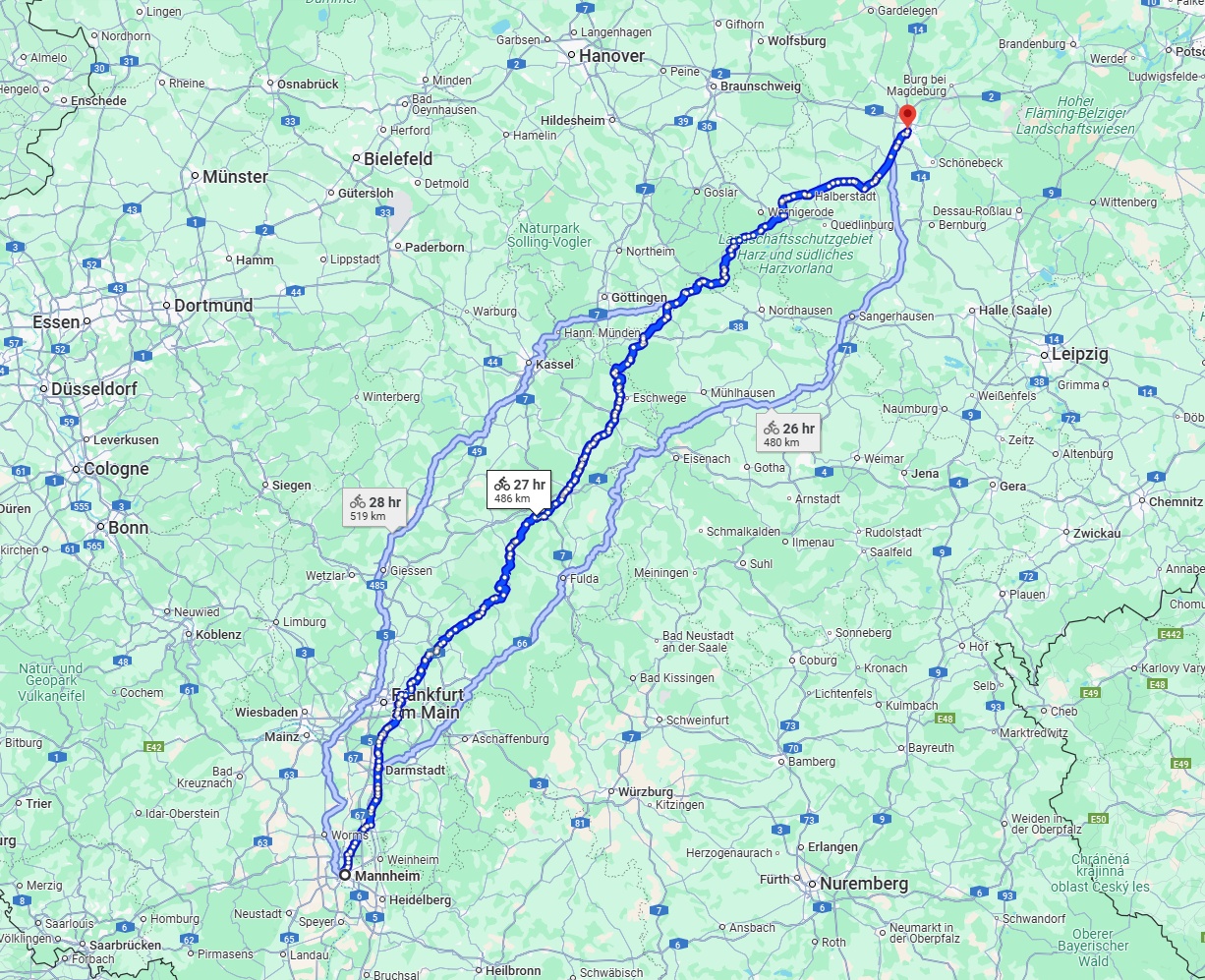 Anreise von Mannheim Zu Magdeburg Über 