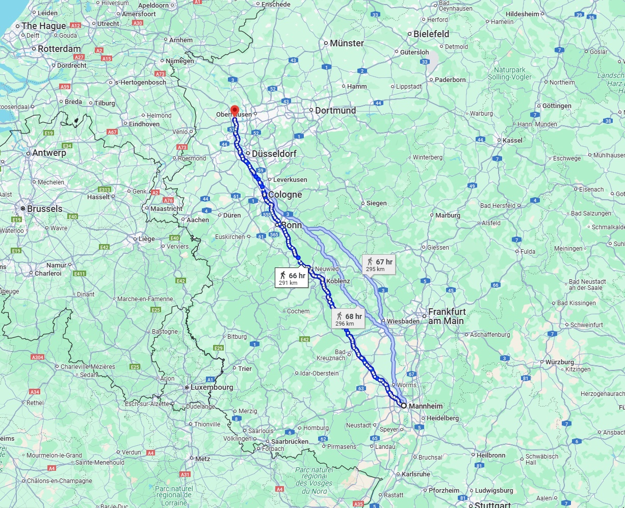 Anreise von Mannheim Zu Moers Über 