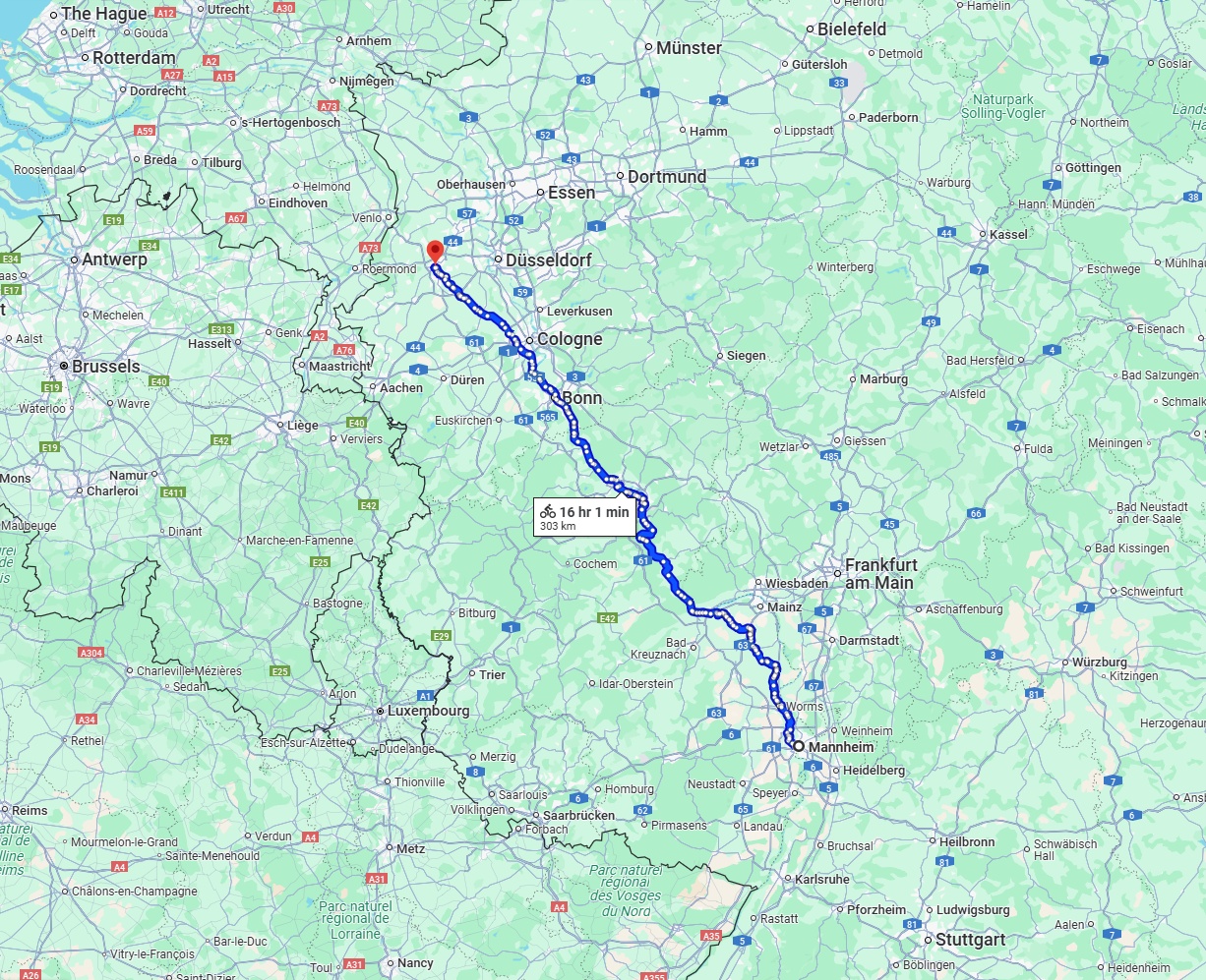 Anreise von Mannheim Zu Mönchengladbach Über 