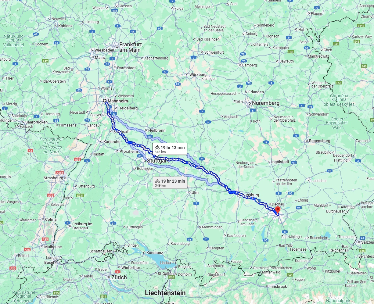 Anreise von Mannheim Zu München Über 