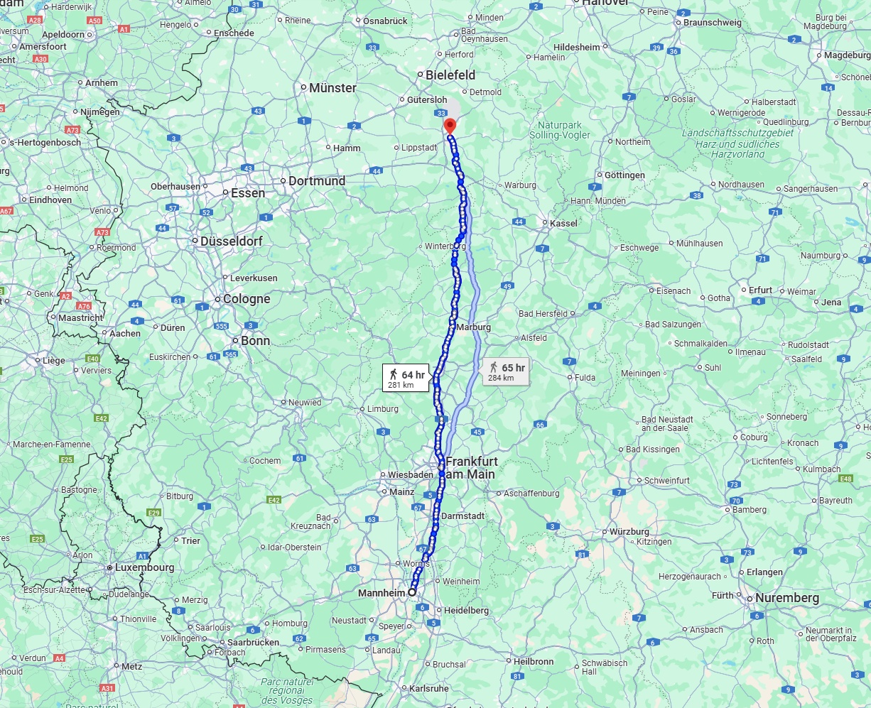 Anreise von Mannheim Zu Paderborn Über 