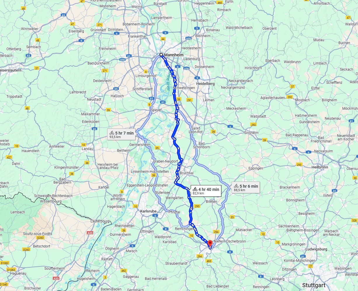 Anreise von Mannheim Zu Pforzheim Über 