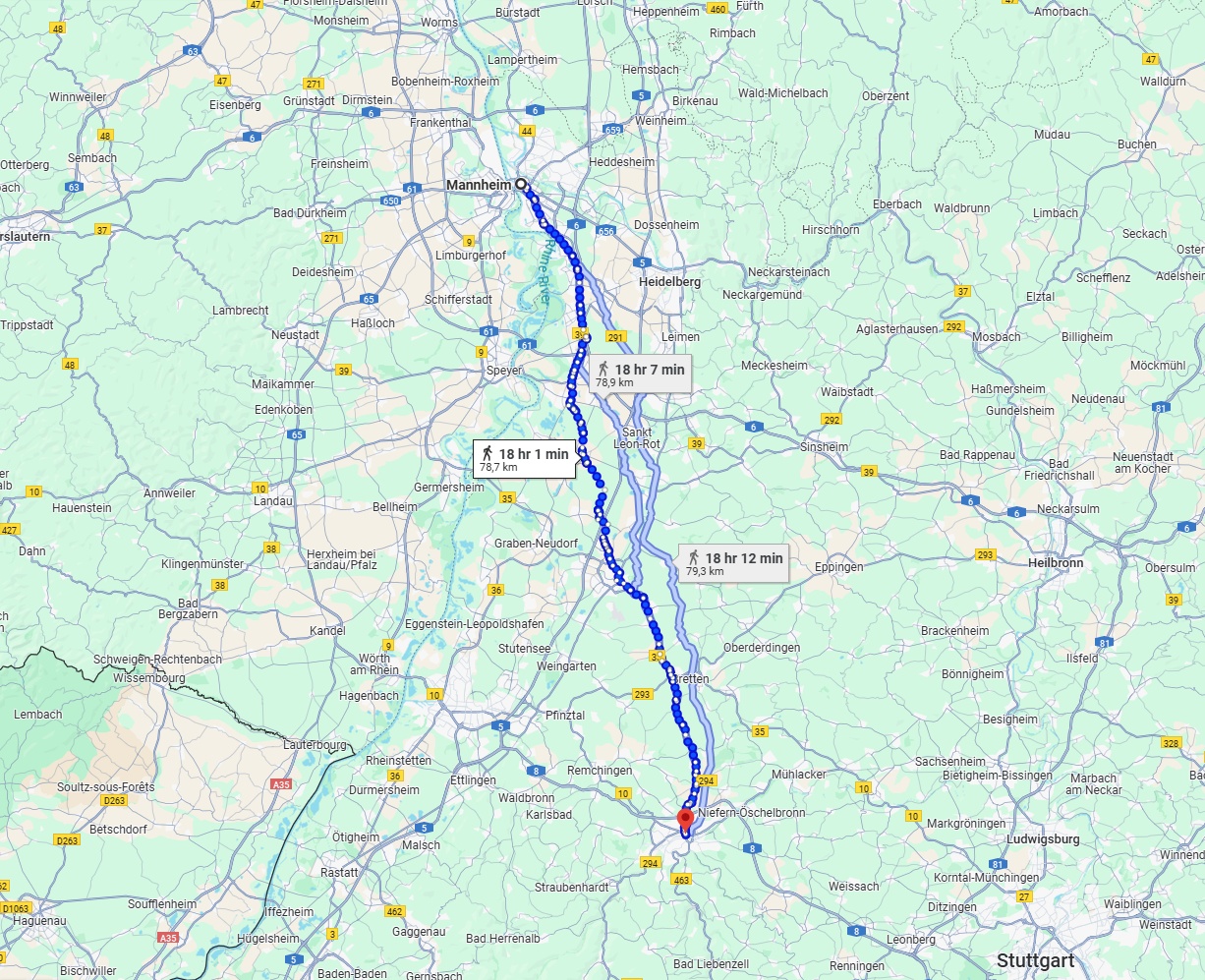 Anreise von Mannheim Zu Pforzheim Über 