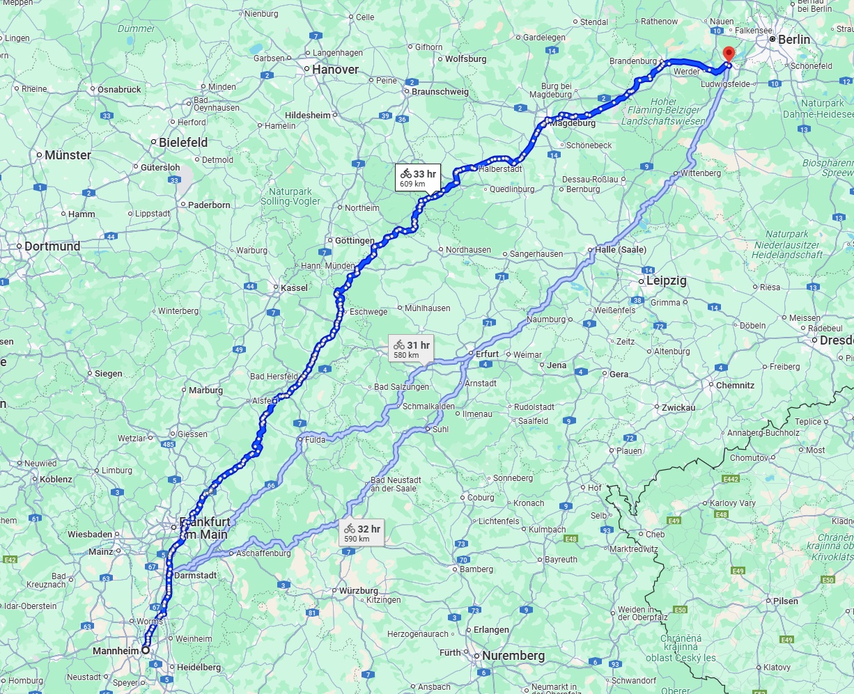Anreise von Mannheim Zu Potsdam Über 