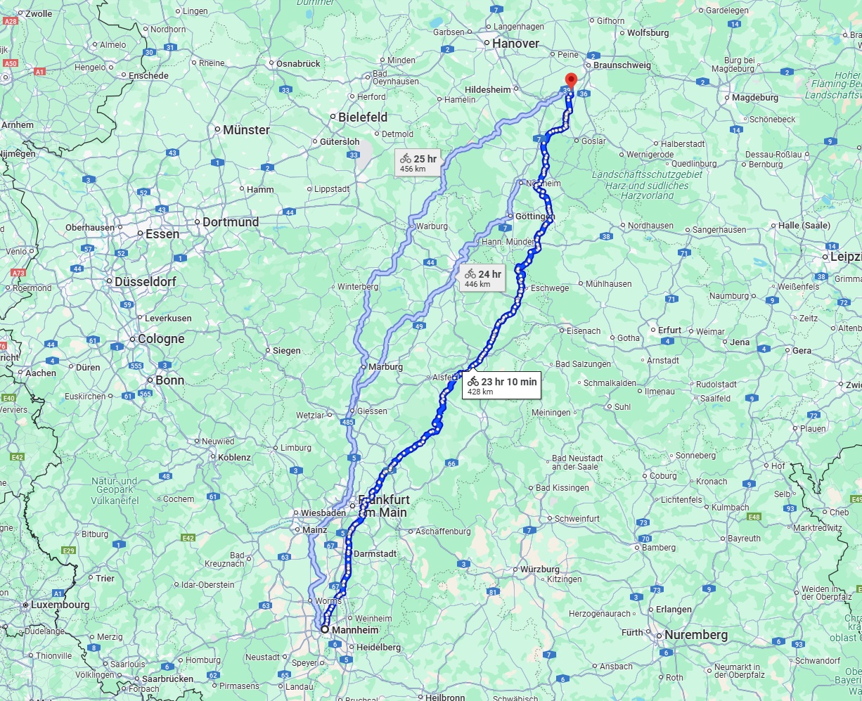 Anreise von Mannheim Zu Salzgitter Über 