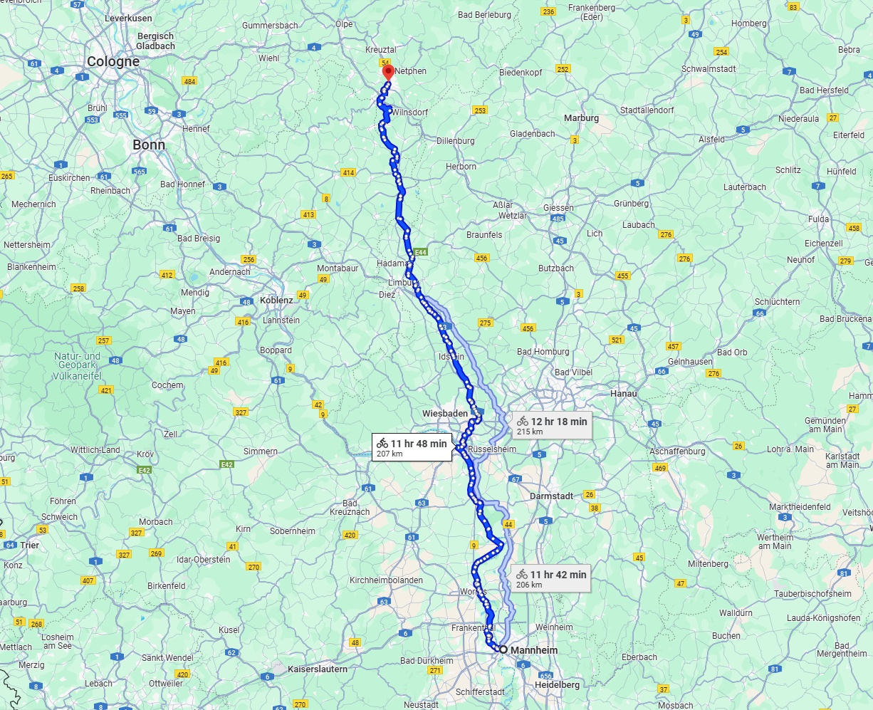 Anreise von Mannheim Zu Siegen Über 
