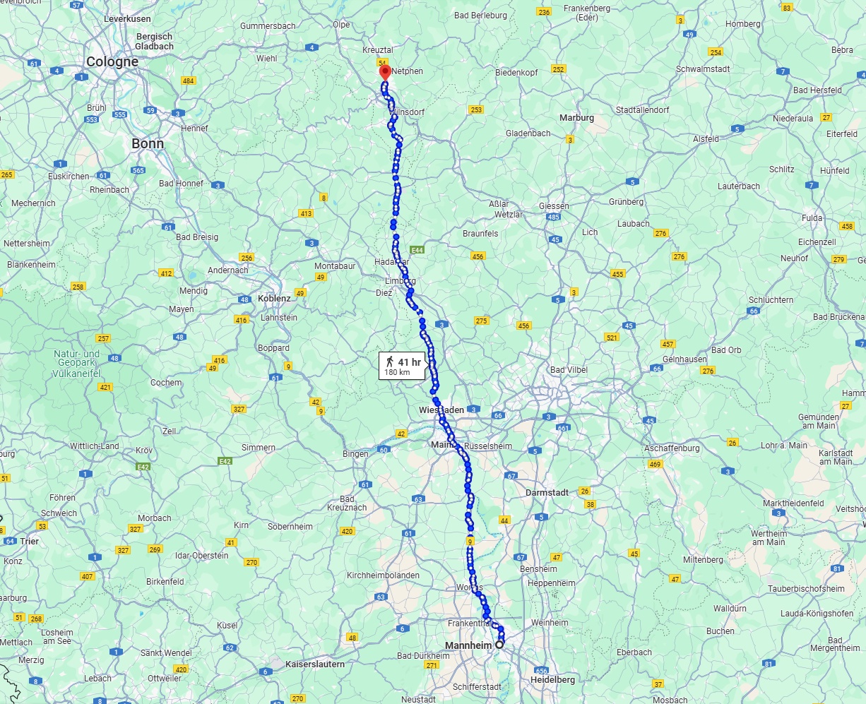 Anreise von Mannheim Zu Siegen Über 