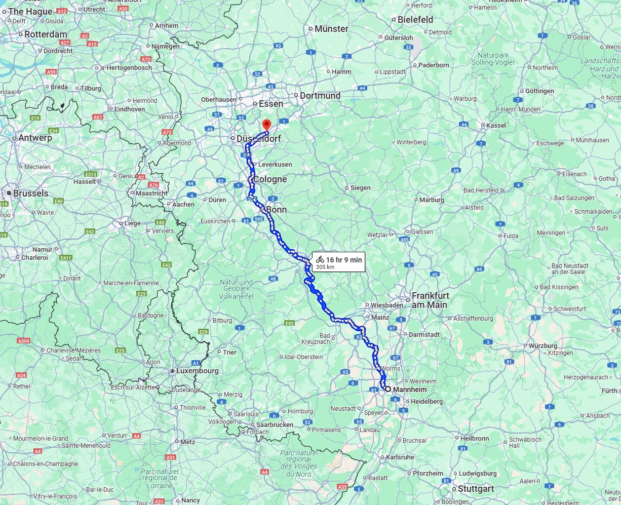 Anreise von Mannheim Zu Wuppertal Über 