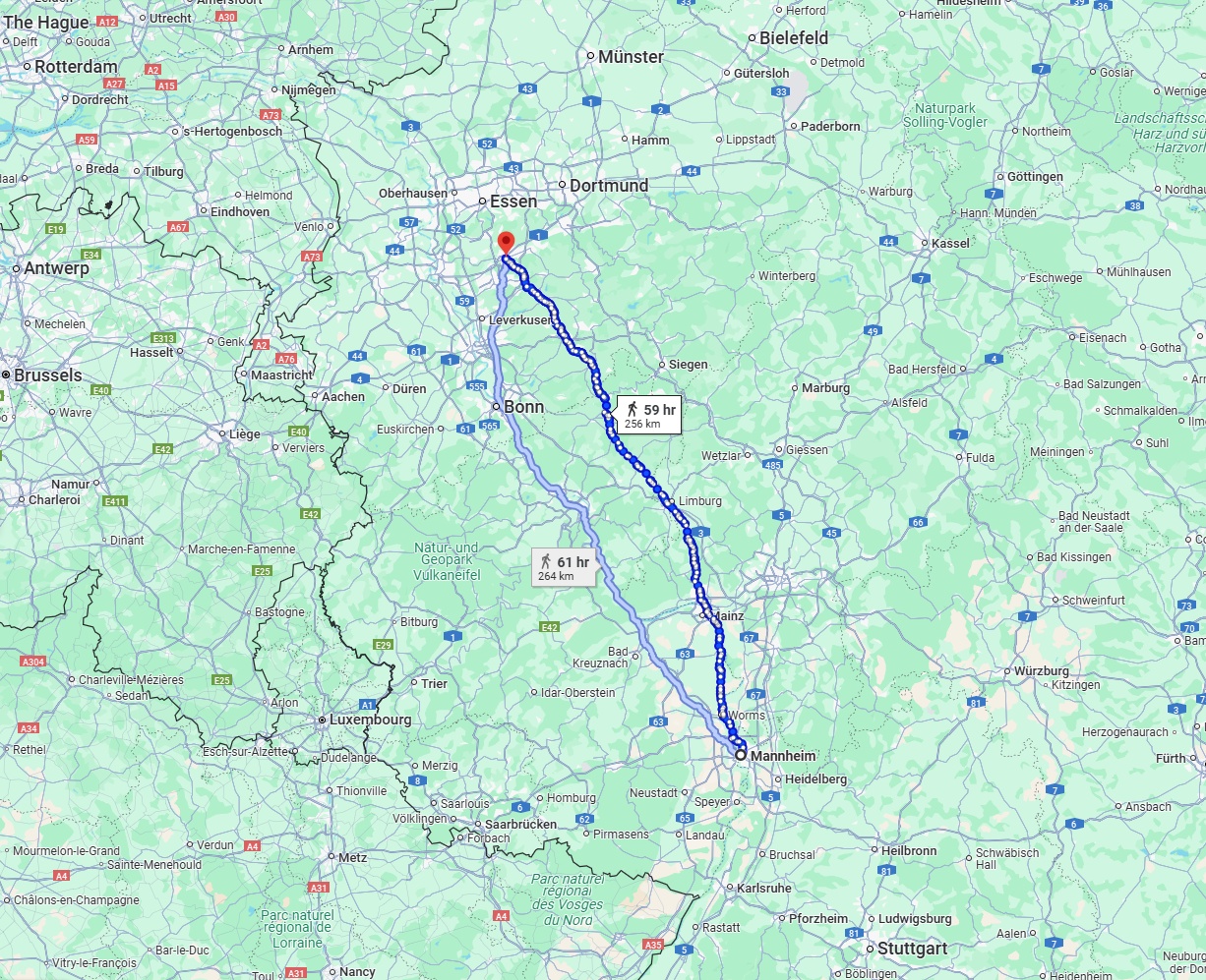 Anreise von Mannheim Zu Wuppertal Über 