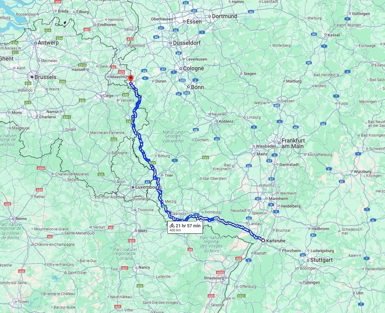 Anreise von Karlsruhe Zu Aachen Über 