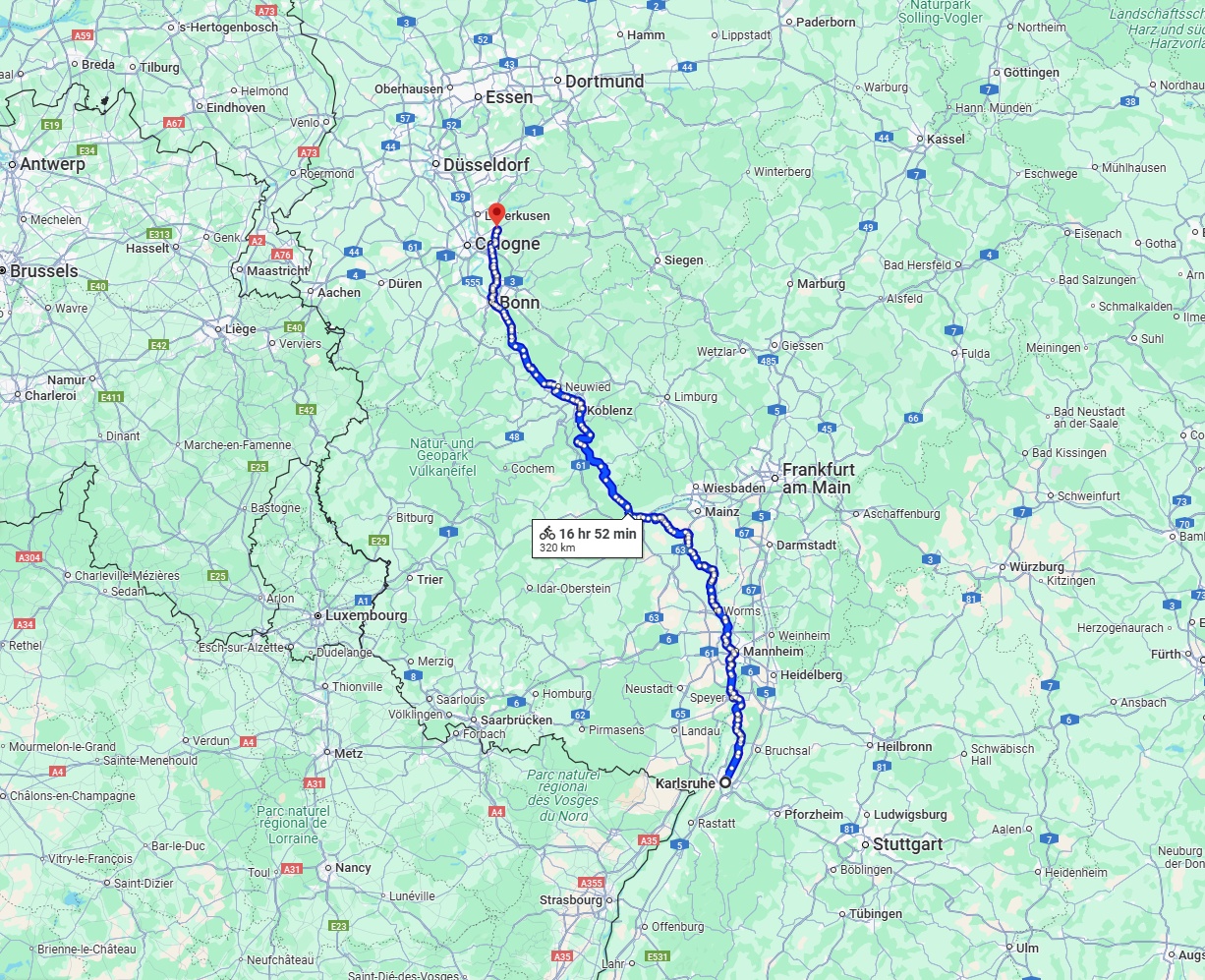 Anreise von Karlsruhe Zu Bergisch Gladbach Über 