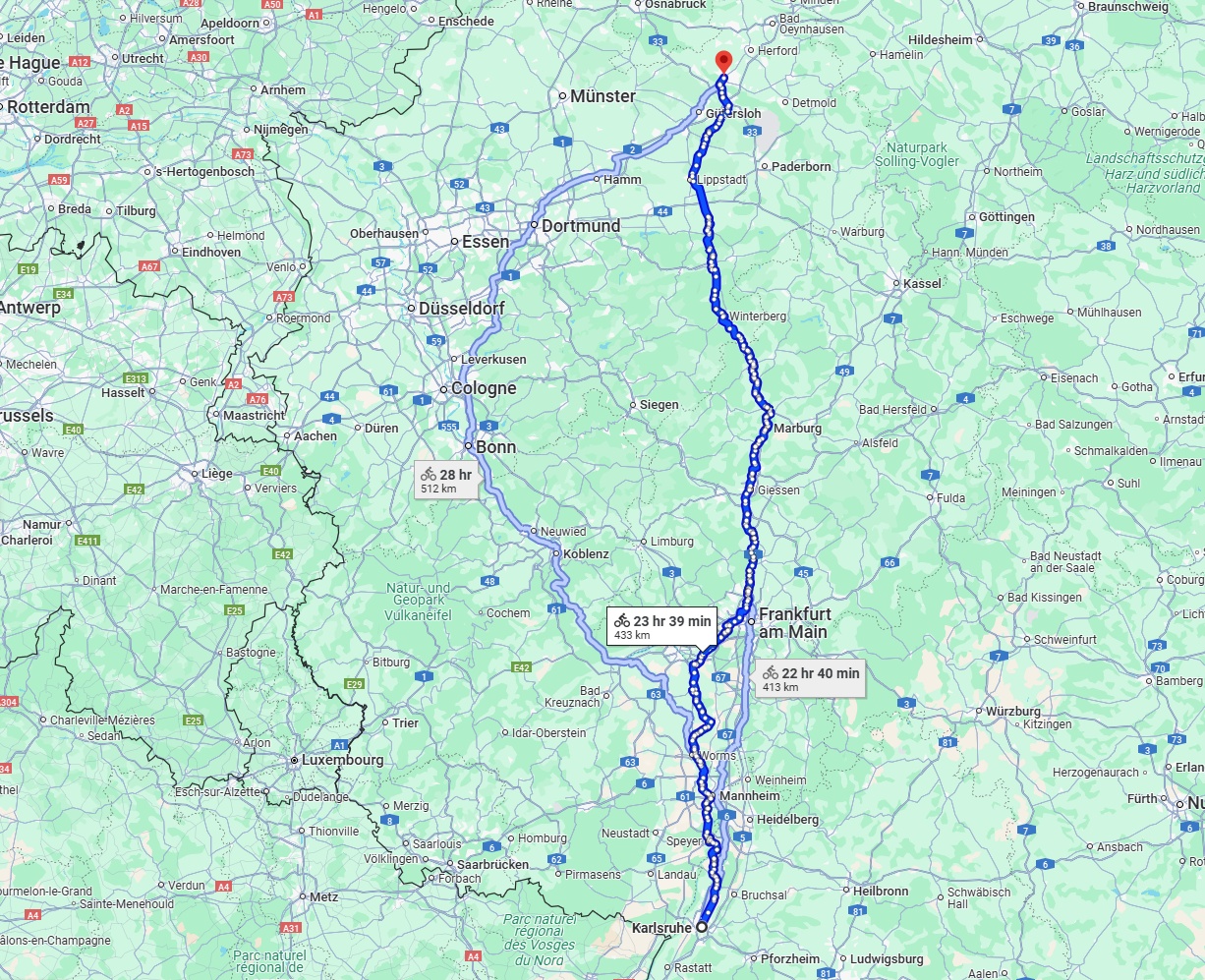 Anreise von Karlsruhe Zu Bielefeld Über 
