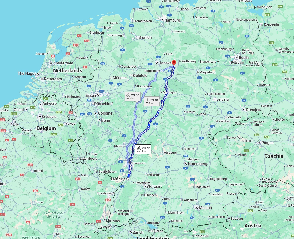 Anreise von Karlsruhe Zu Braunschweig Über 