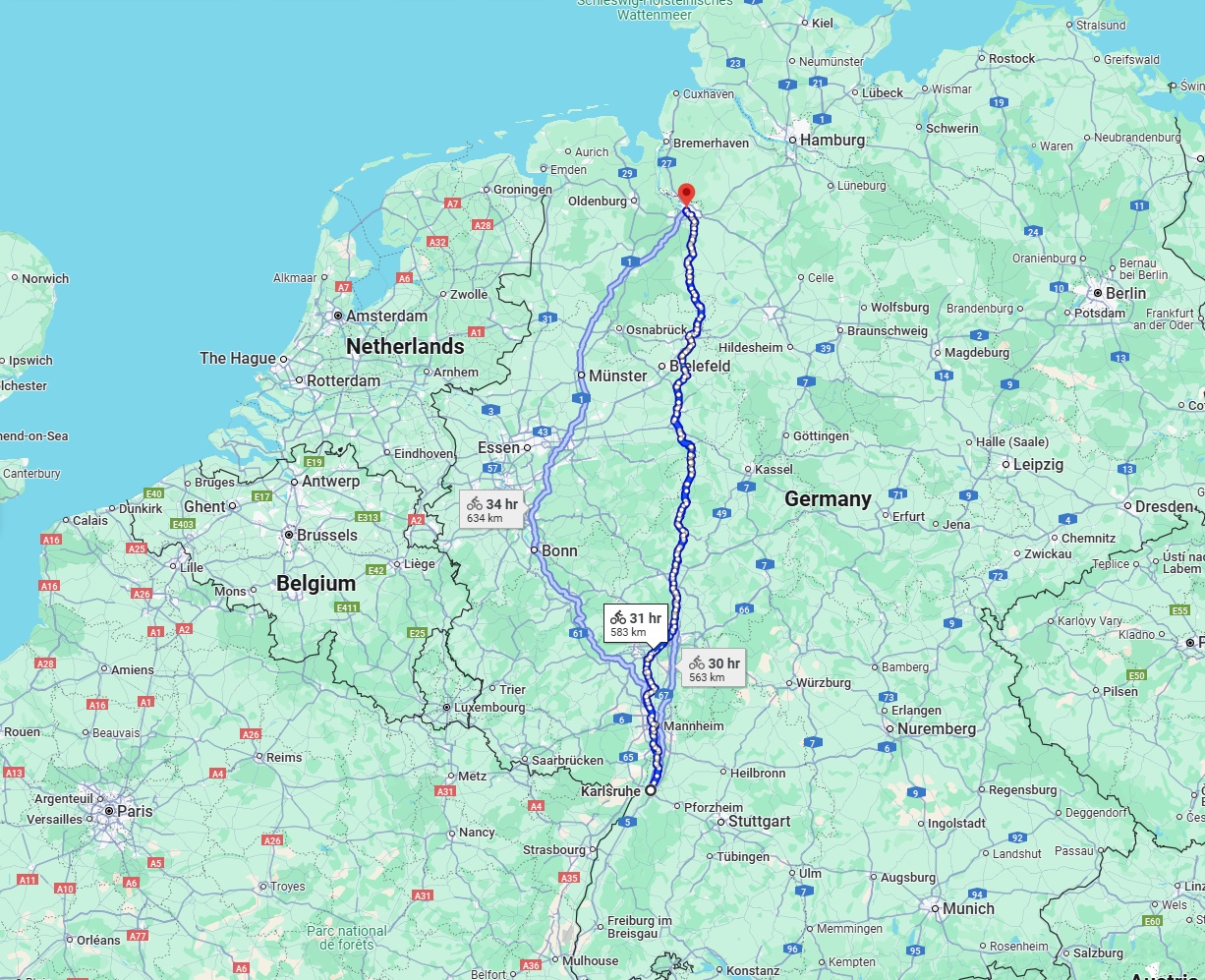 Anreise von Karlsruhe Zu Bremen Über 