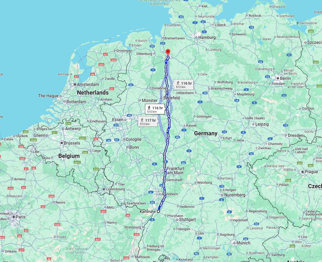 Anreise von Karlsruhe Zu Bremen Über 