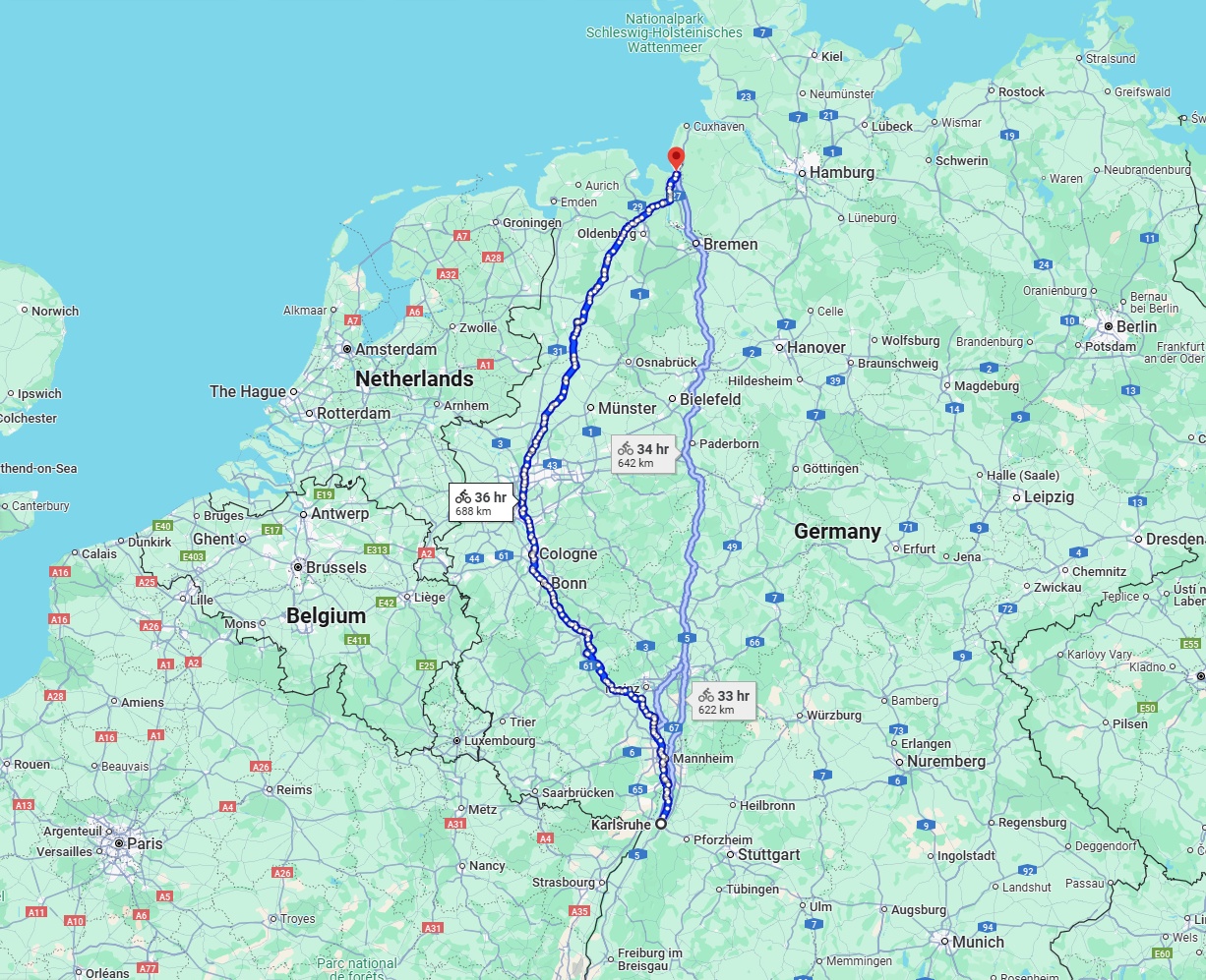 Anreise von Karlsruhe Zu Bremerhaven Über 
