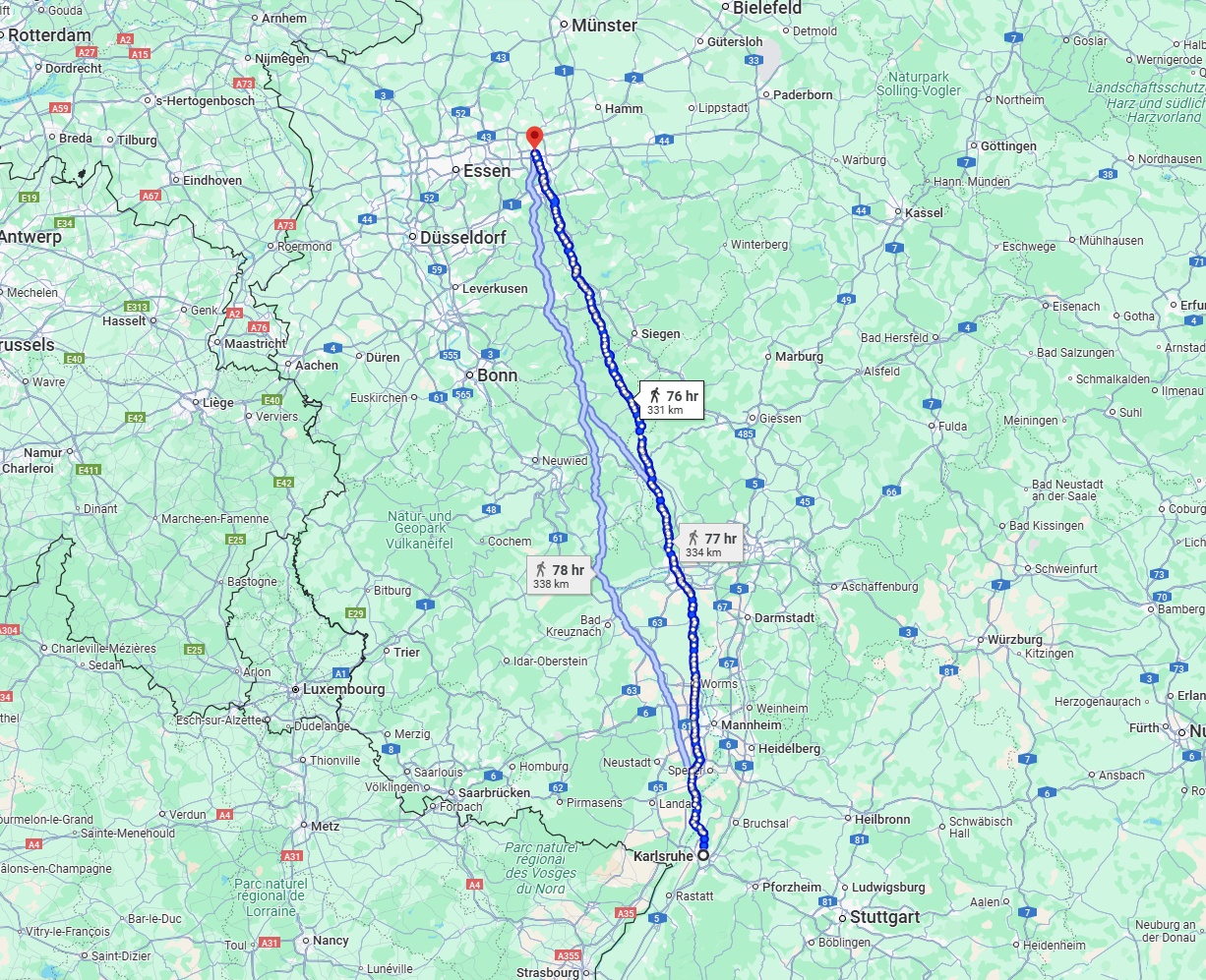 Anreise von Karlsruhe Zu Dortmund Über 
