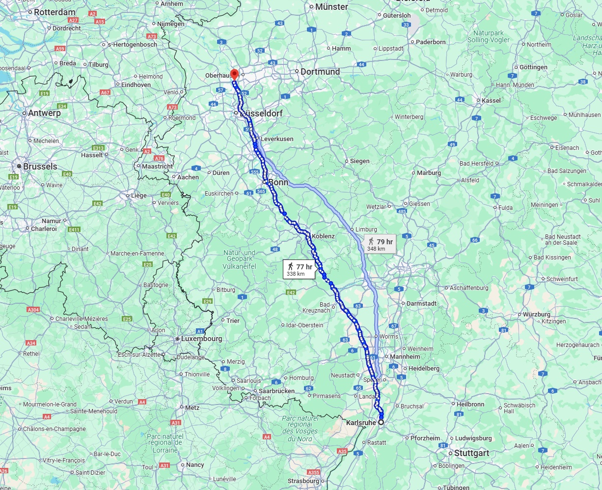 Anreise von Karlsruhe Zu Duisburg Über 