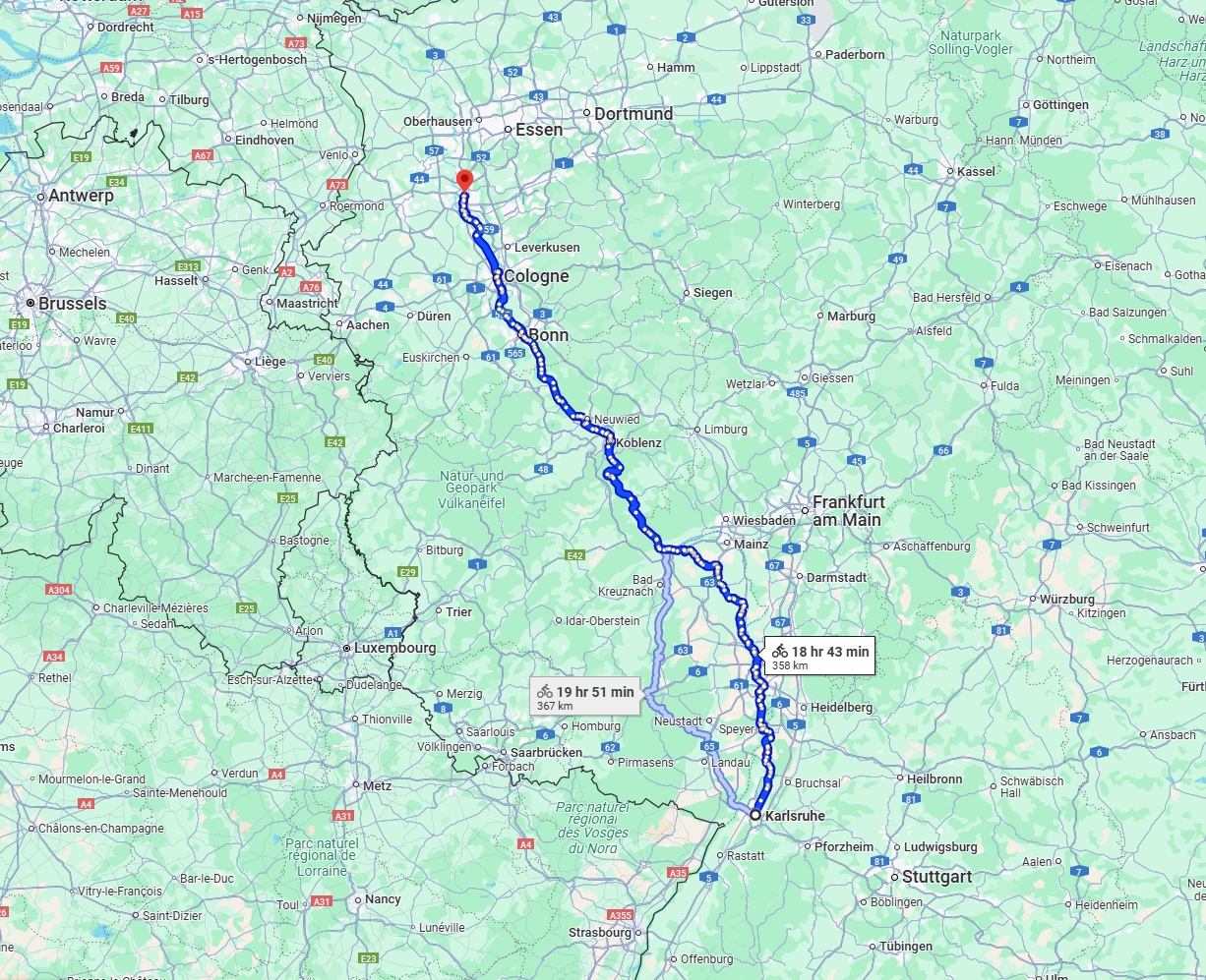 Anreise von Karlsruhe Zu Düsseldorf Über 