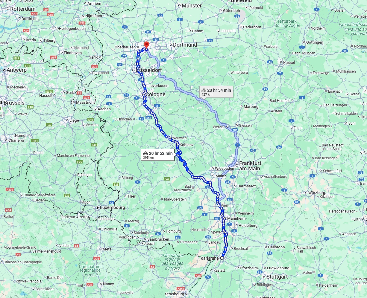 Anreise von Karlsruhe Zu Essen Über 