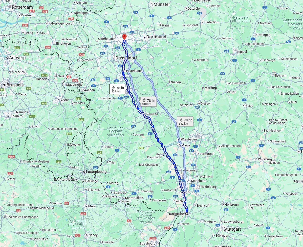 Anreise von Karlsruhe Zu Essen Über 