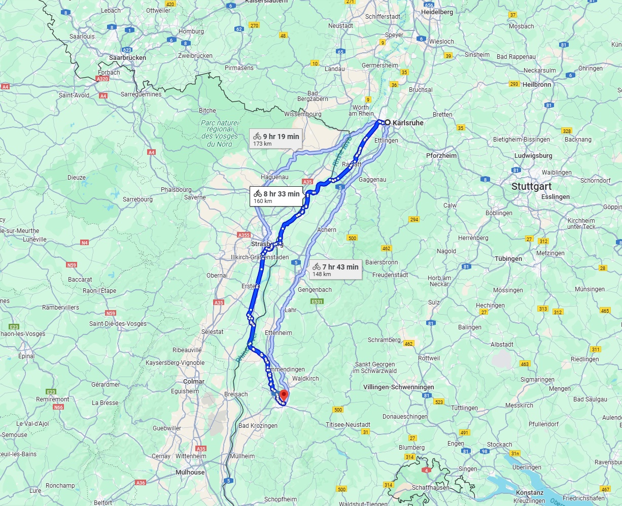 Anreise von Karlsruhe Zu Freiburg im Breisgau Über 