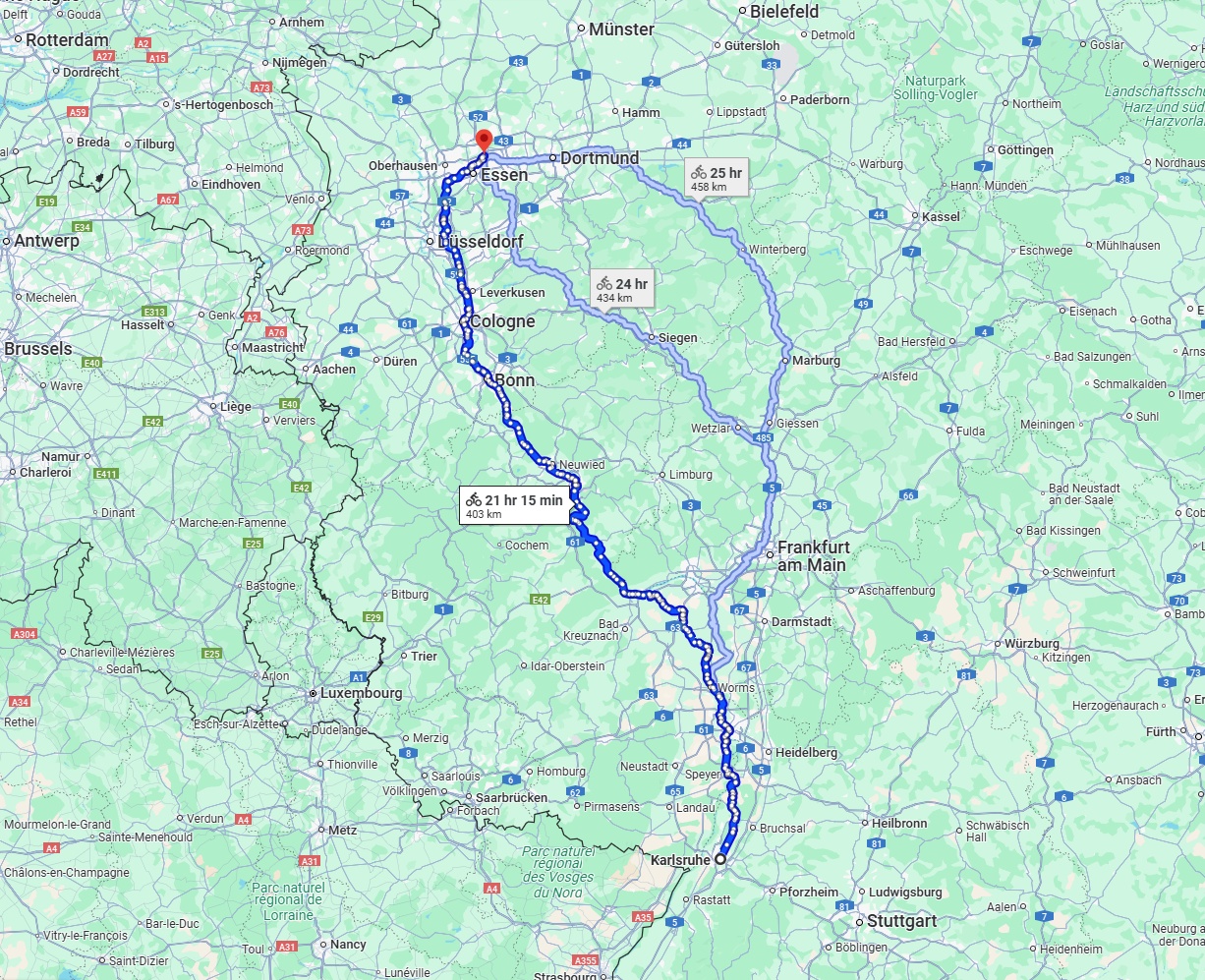 Anreise von Karlsruhe Zu Gelsenkirchen Über 