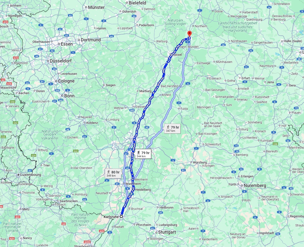 Anreise von Karlsruhe Zu Göttingen Über 