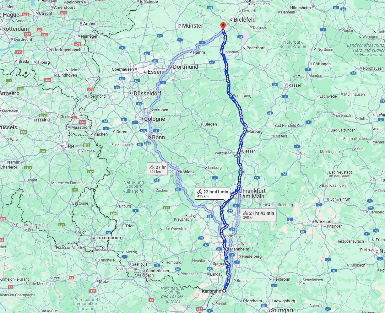 Anreise von Karlsruhe Zu Gütersloh Über 
