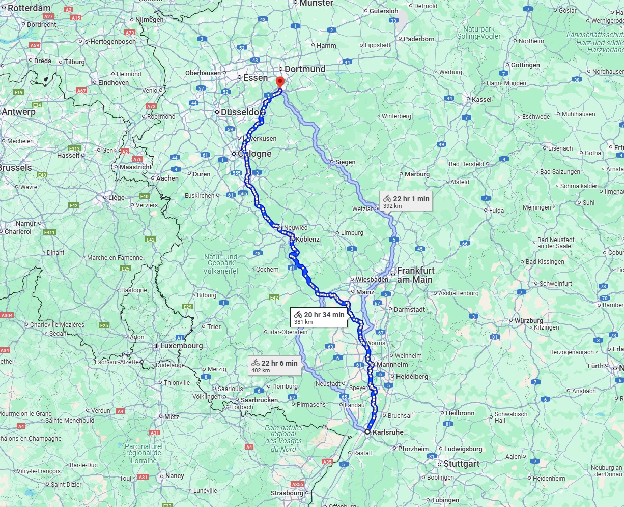 Anreise von Karlsruhe Zu Hagen Über 