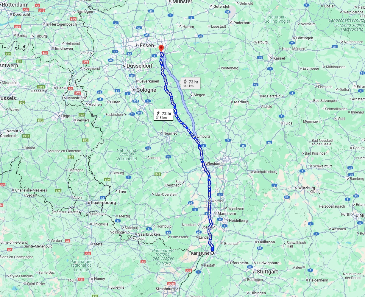 Anreise von Karlsruhe Zu Hagen Über 